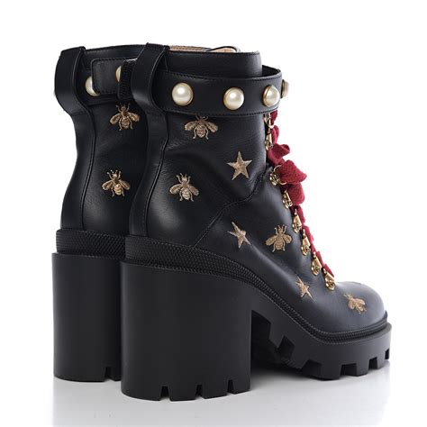 star and bee embroidered boots replica|calfskin bee star boots.